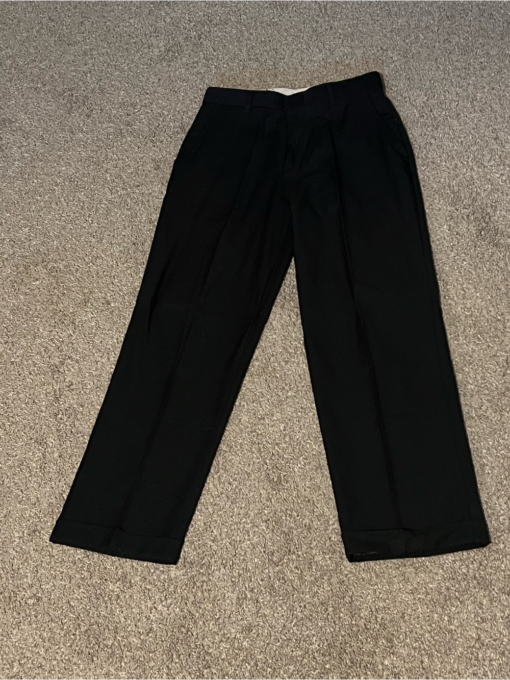 CHAPS boys EUC Classic Black dress pants